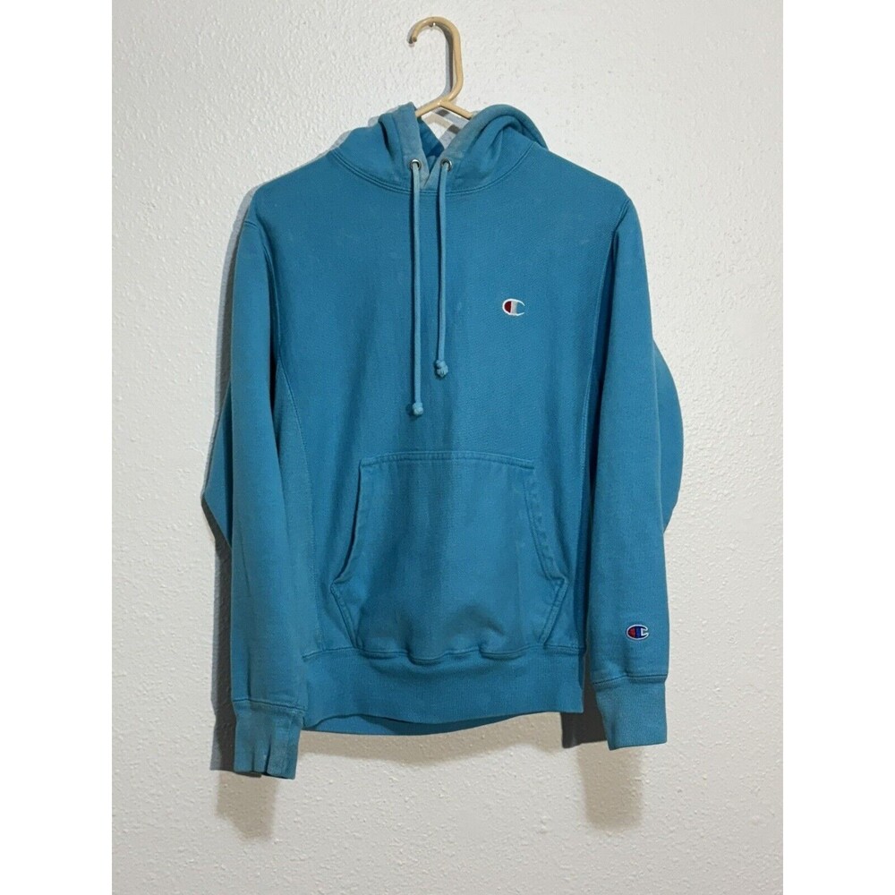 Vintage Champion Reverse Weave Warmup Hoodie S Sweatshirt Sun Faded Distressed